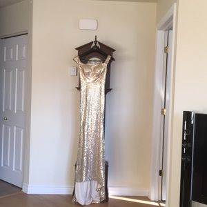 Gold Sequin Gown